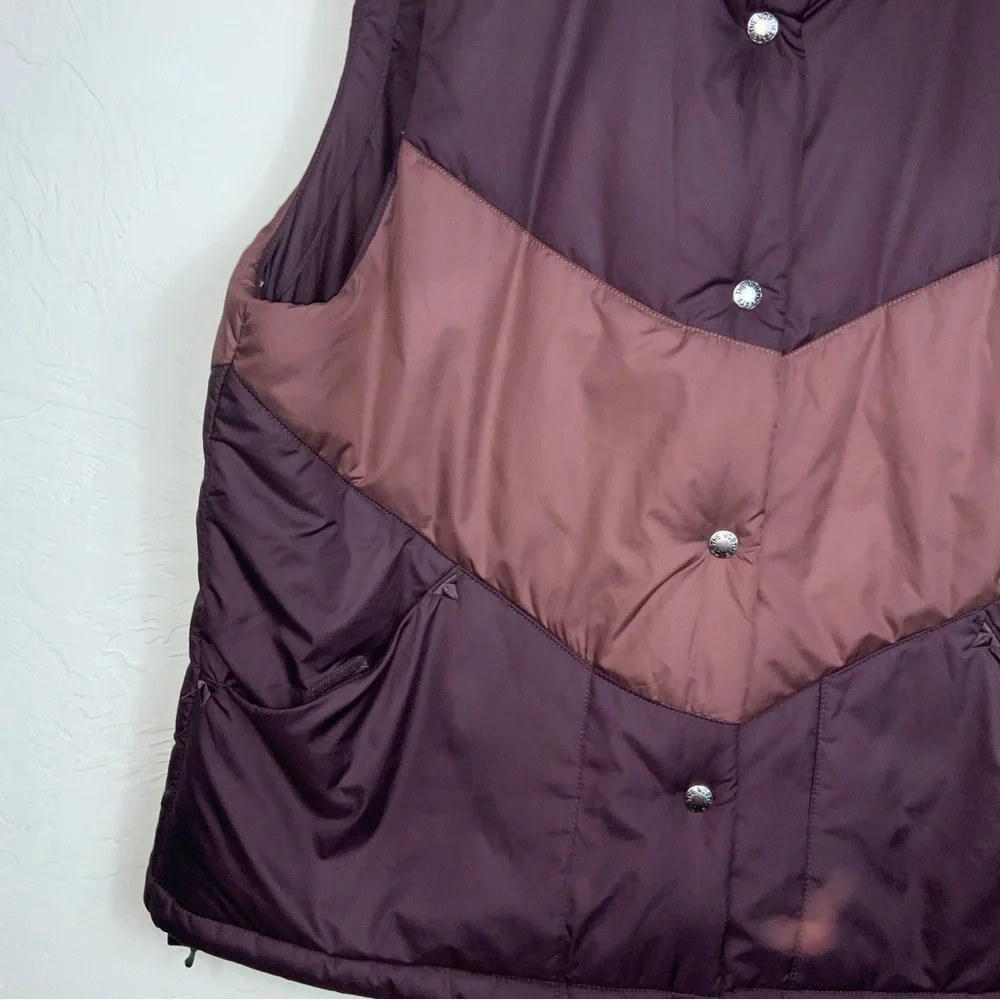The North Face Sylvester Vest Women’s Size L – Retro Puffer Purple EUC - Picture 3 of 11